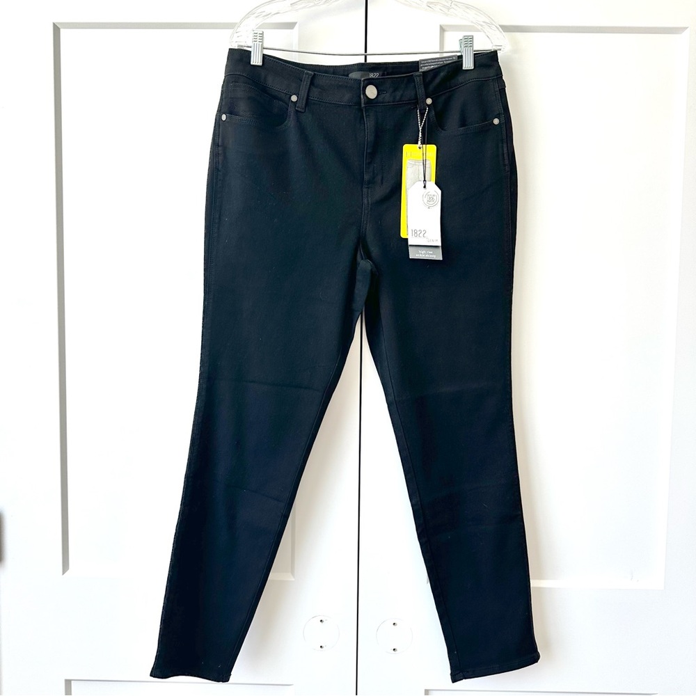 1822 ankle skinny jeans black size 14